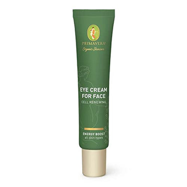 PRIMAVERA Eye Cream for Face - Cell Renewing 25 ml - Naturkosmetik - hochwirksame Augen- und Gesichtscreme für alle Hauttypen - Zellerneuerung für Augen und Gesicht - vegan im Sale